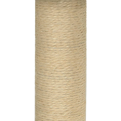 Kattmöbel mörkgrå Klösträd med klöspelare sisal 74 cm