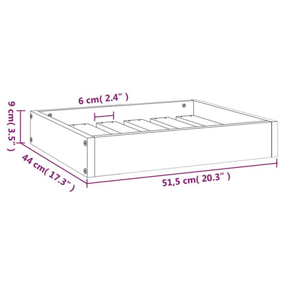 Hundsäng Hundbädd honungsbrun 51,5x44x9 massiv furu