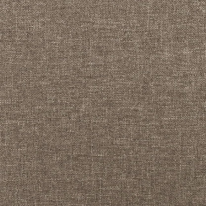 Sittbänk taupe 70x30x30 cm tyg