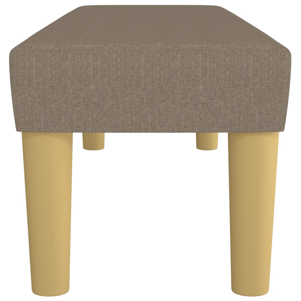 Sittbänk taupe 100x30x30 cm tyg