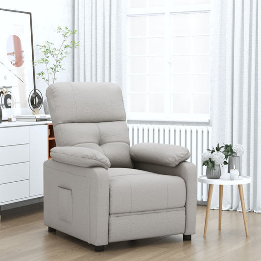 Nojatuoli Recliner taupe kangasta