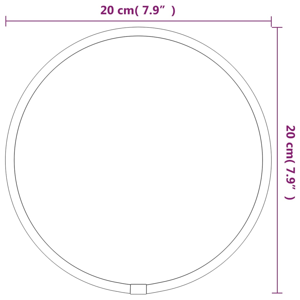 Seinäpeili kultainen Ø 20 cm pyöreä