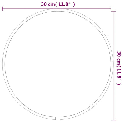 Seinäpeili kultainen Ø 30 cm pyöreä