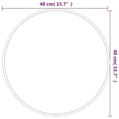 Seinäpeili kultainen Ø 40 cm pyöreä