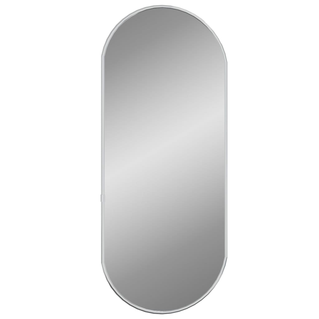 Väggspegel silver 60x25 cm oval