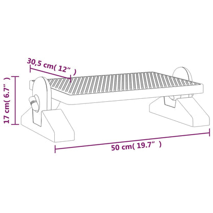 Fotpall Sittpall svart Fotstöd 50x30,5x17 cm