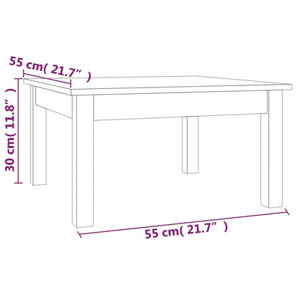 Soffbord massiv furu 55x55x30 cm