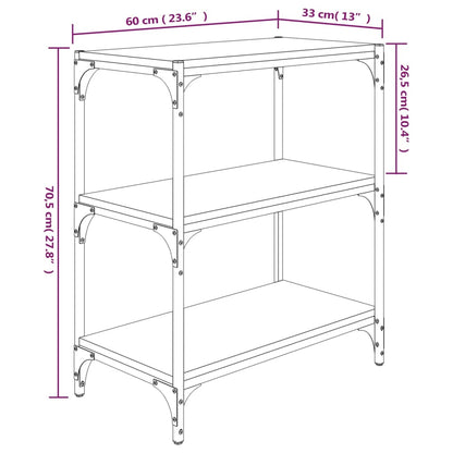 Bokhylla sonoma ek 60x33x70,5 cm