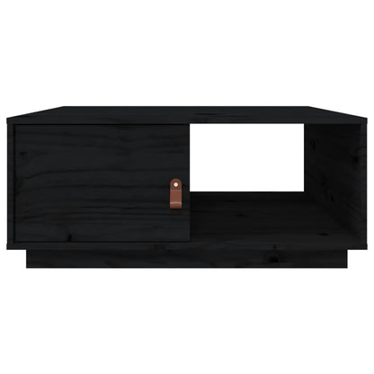 Soffbord svart 80x50x35,5 cm furu