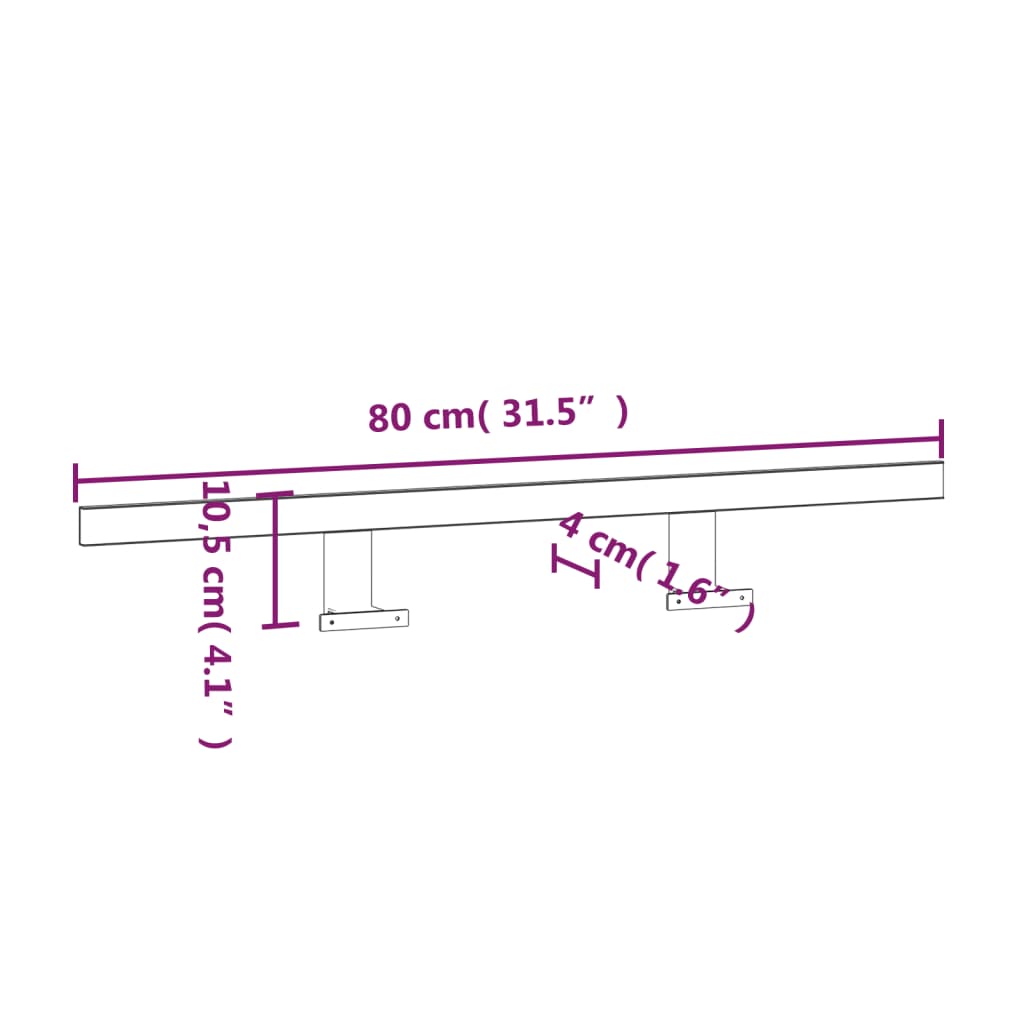 Badrumsspegellampa LED 13 W varmvit 80 cm 3000 K