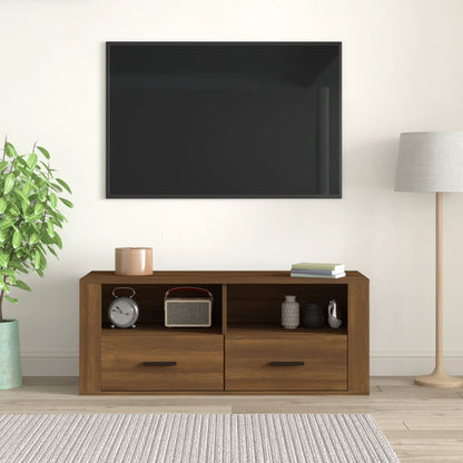 TV-möbel brun ek TV-bänk 100x35x40 cm