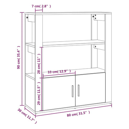 Skänk vit 80x30x90 cm