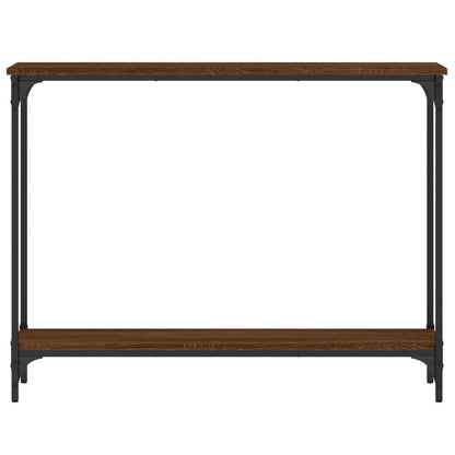 Avlastningsbord konsolbord brun ek 100x22,5x75 cm