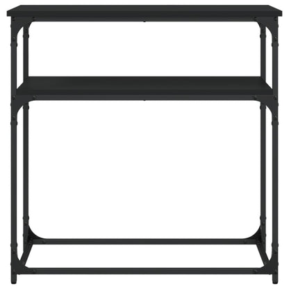 Avlastningsbord konsolbord svart 75x35,5x75 cm