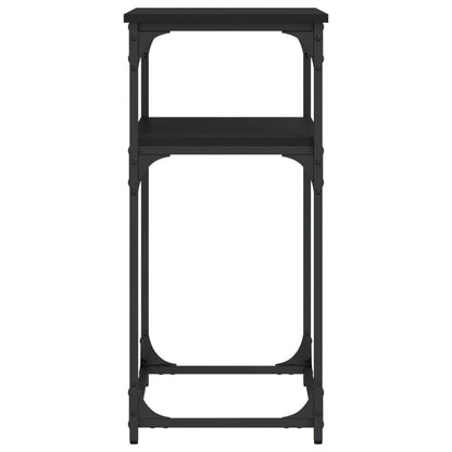 Avlastningsbord konsolbord svart 75x35,5x75 cm