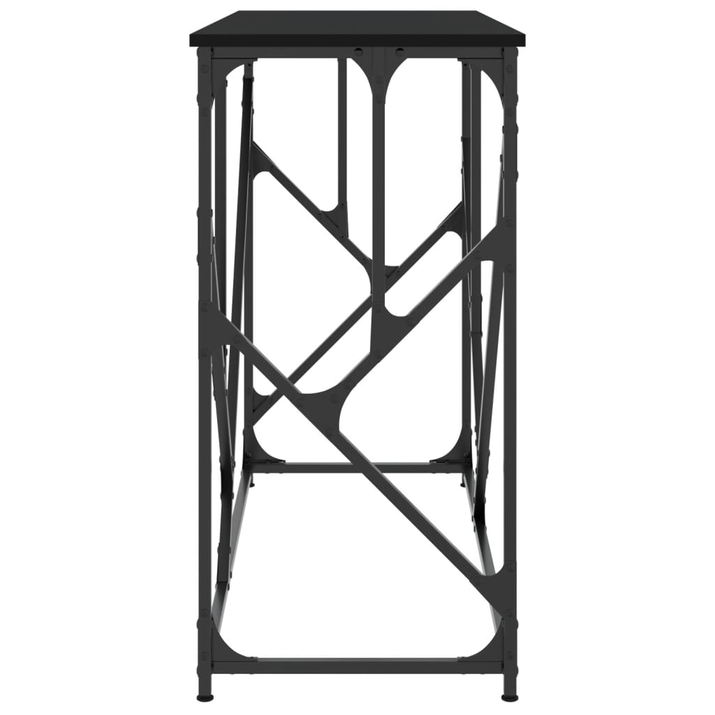 Avlastningsbord konsolbord svart 100x40x80 cm