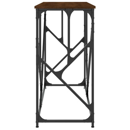 Avlastningsbord konsolbord brun ek 100x40x80 cm