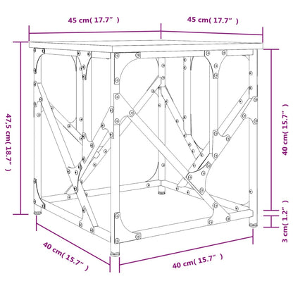 Soffbord sonoma ek 45x45x47,5 cm