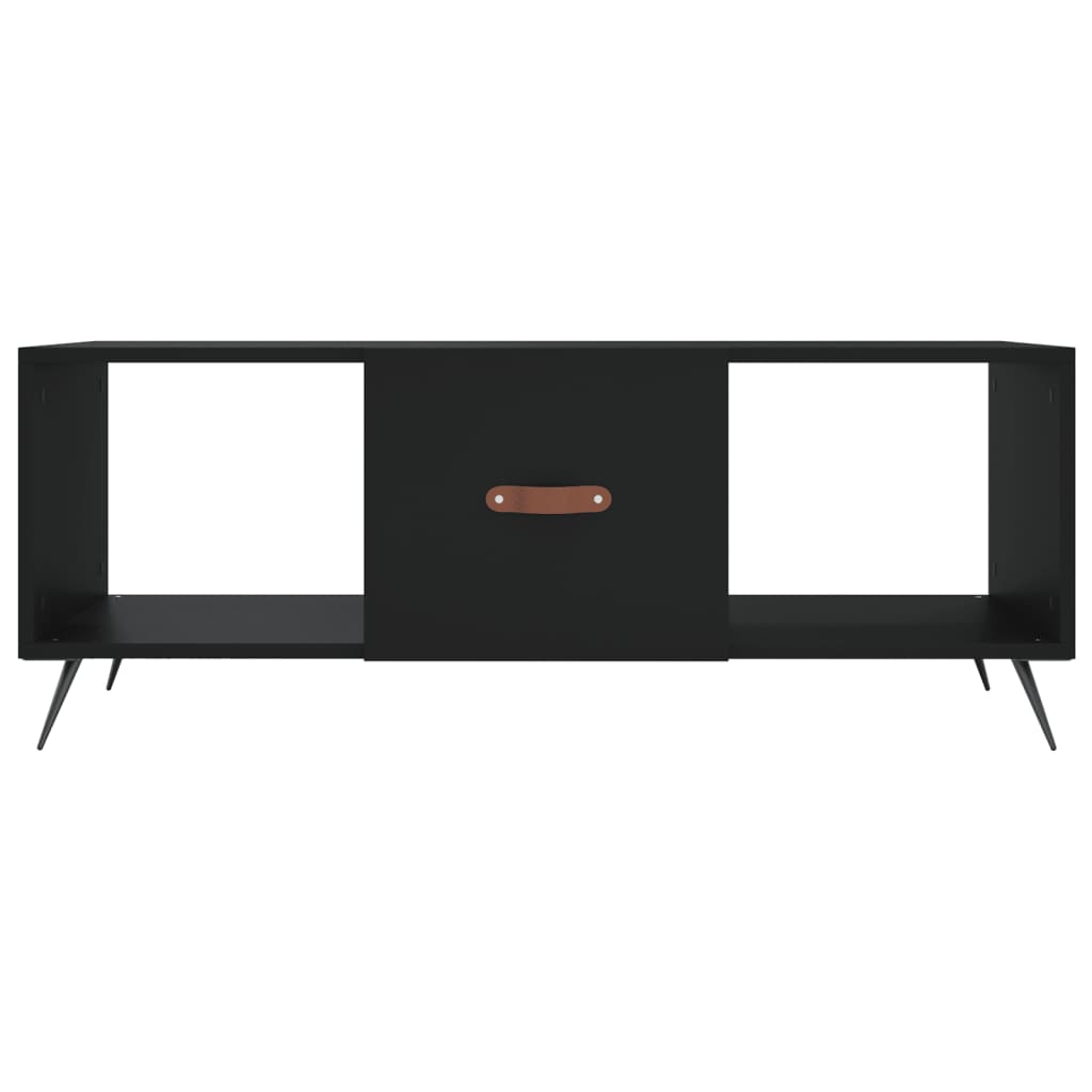 Soffbord svart 102x50x40 cm