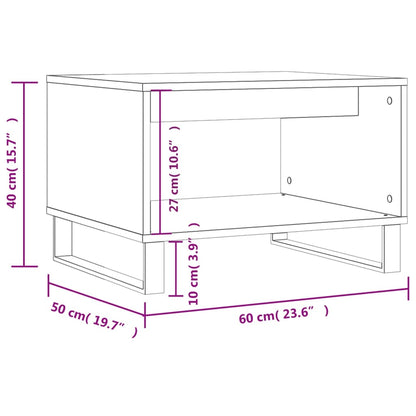 Soffbord brun ek 60x50x40 cm