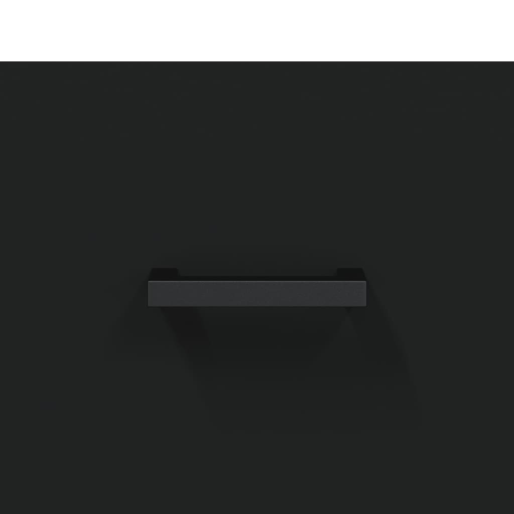 Skåp Svart 69,5x34x180 cm