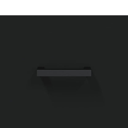 Skåp Svart 69,5x34x180 cm