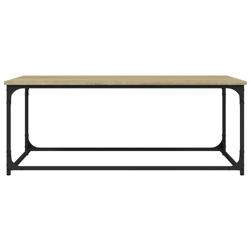 Soffbord sonoma ek 102x50x40 cm järn