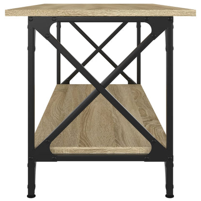 Soffbord sonoma ek 100x45x45 cm och järn