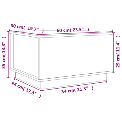 Soffbord brun 60x50x35 cm furu