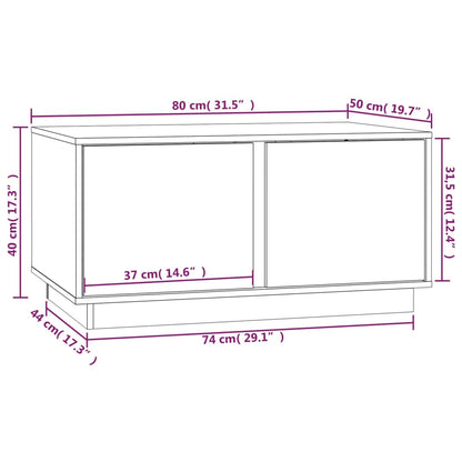 Soffbord brun 80x50x40 cm furu