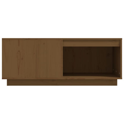 Soffbord brun 100x101x40,5 cm furu