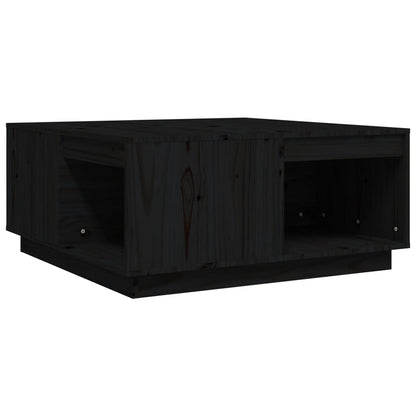 Soffbord svart 80x81x36,5 cm furu