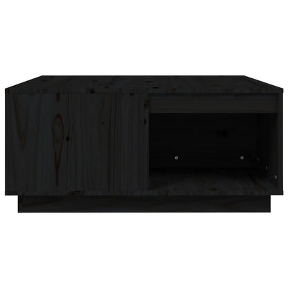 Soffbord svart 80x81x36,5 cm furu