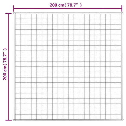 Täcke Tyngdtäcke blå 200x200 cm 13 kg tyg