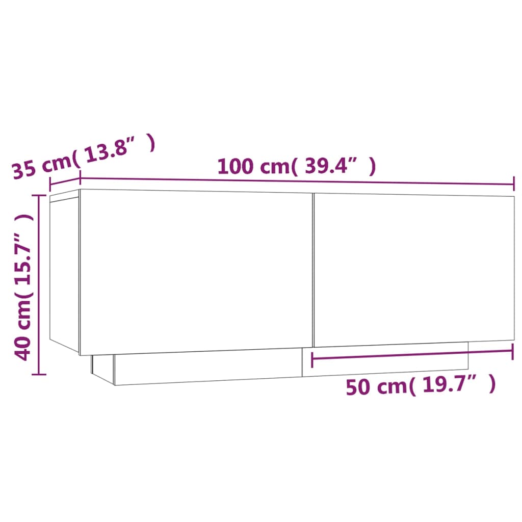 Sängbord Nattduksbord brun ek 100x35x40 cm