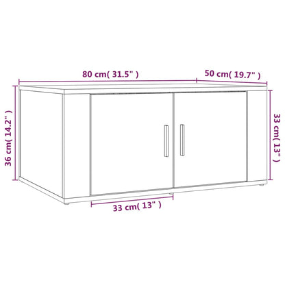 Soffbord sonoma ek 80x50x36 cm