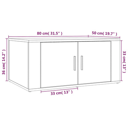 Soffbord betonggrå 80x50x36 cm