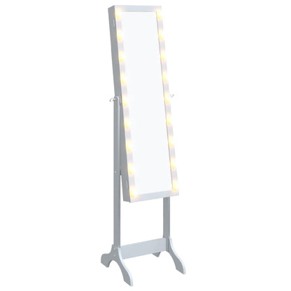 Seinäpeili Lattiapeili LED-valkoisella 34x37x146 cm