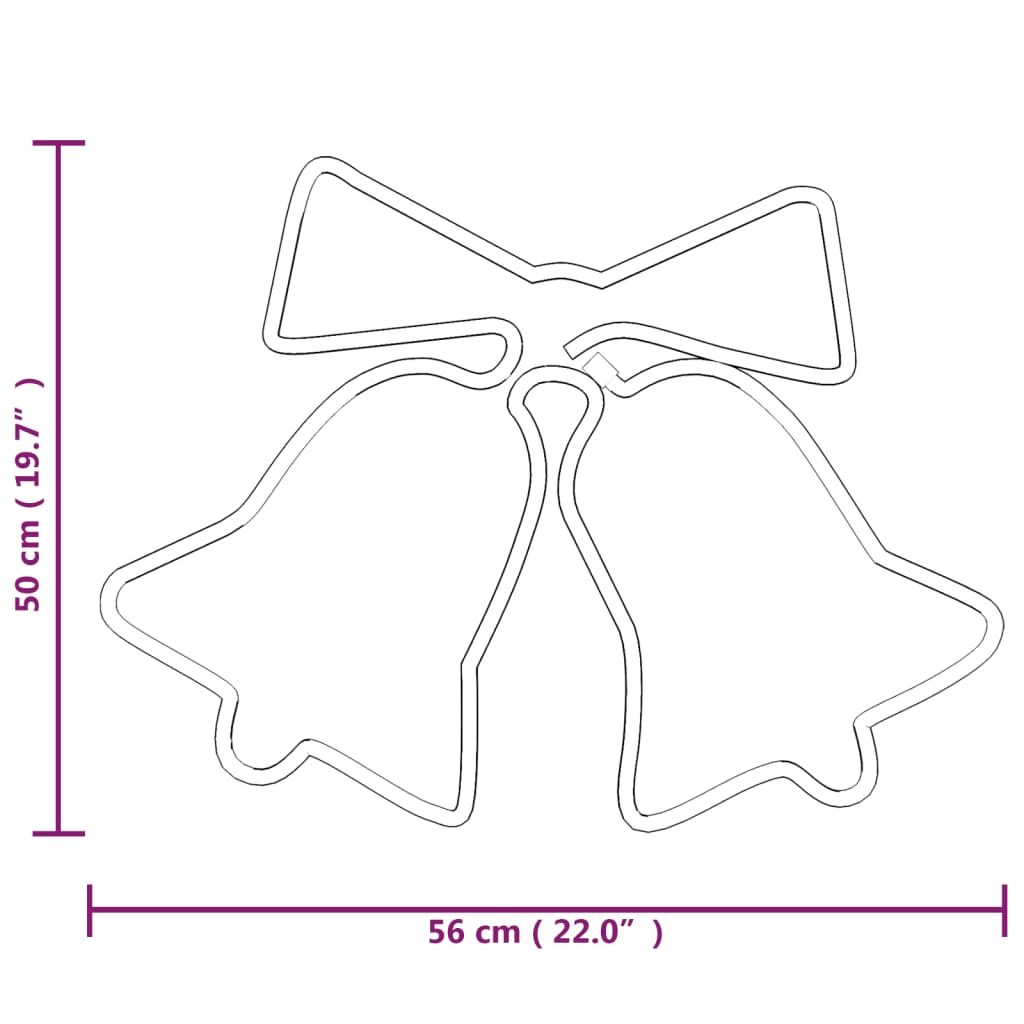 Juldekoration Inomhus klock-figurer 3 st med 72 LEDs 50x56 cm