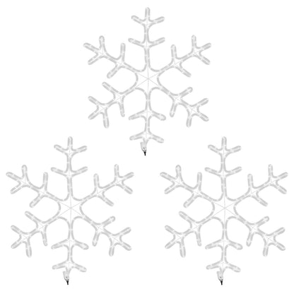 Joulukoristeet sisätiloissa Lumihiutale valonauha LED 3 lämpimänvalkoisella 59x59 cm