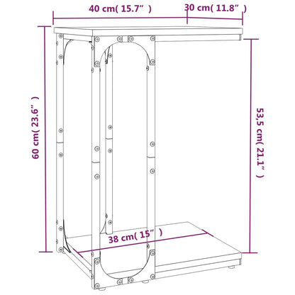 Soffbord sonoma ek 40x30x60 cm