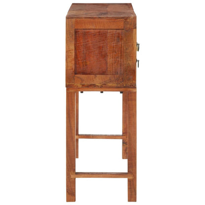 Avlastningsbord Konsollbord Trä 120x32x80 cm massivt grovt mangoträ