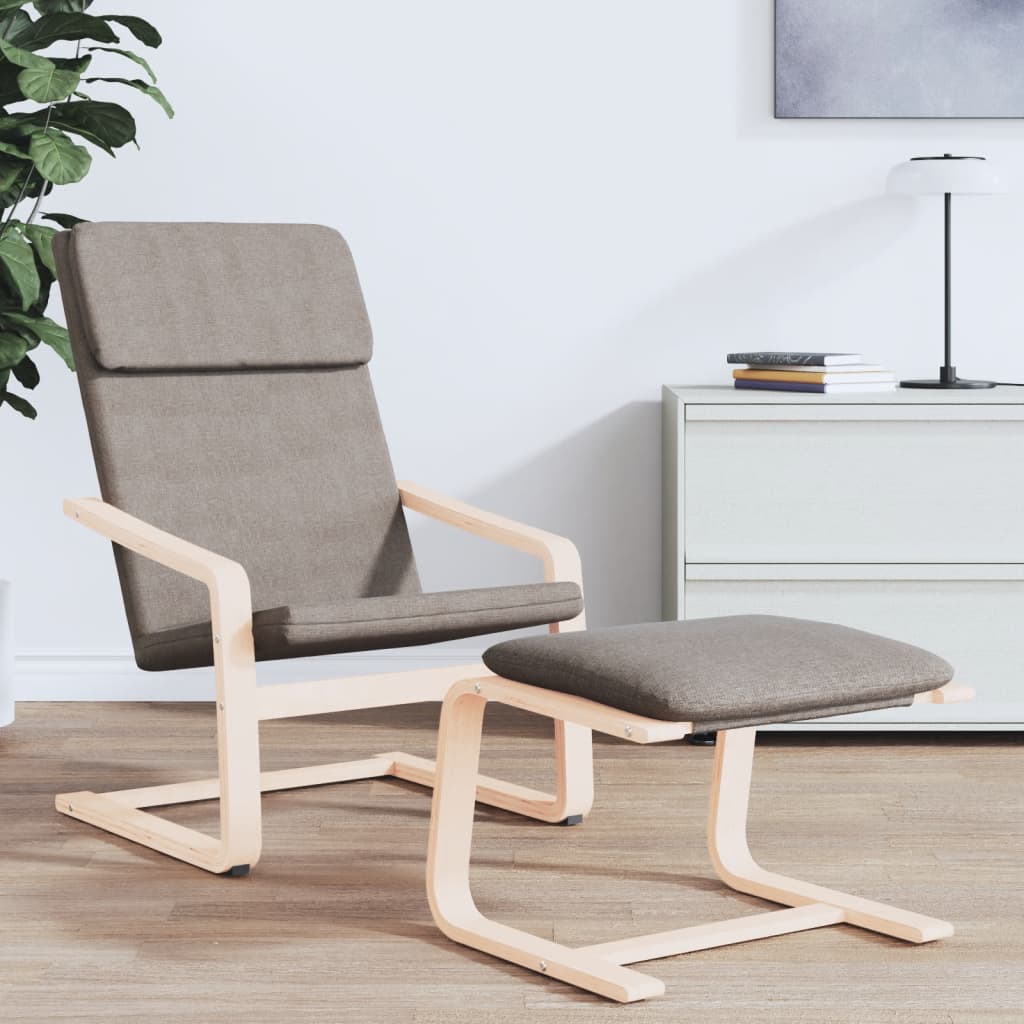 Nojatuoli Recliner taupe kangasta