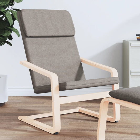 Nojatuoli Recliner taupe kangasta