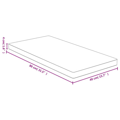 Bordsskiva bambu 40x80x4 cm