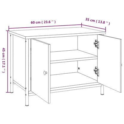 TV-möbel sonoma ek TV-bänk med dörrar 60x35x45 cm