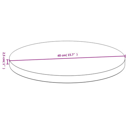 Pöytälevy Ø40x2,5 cm bambua