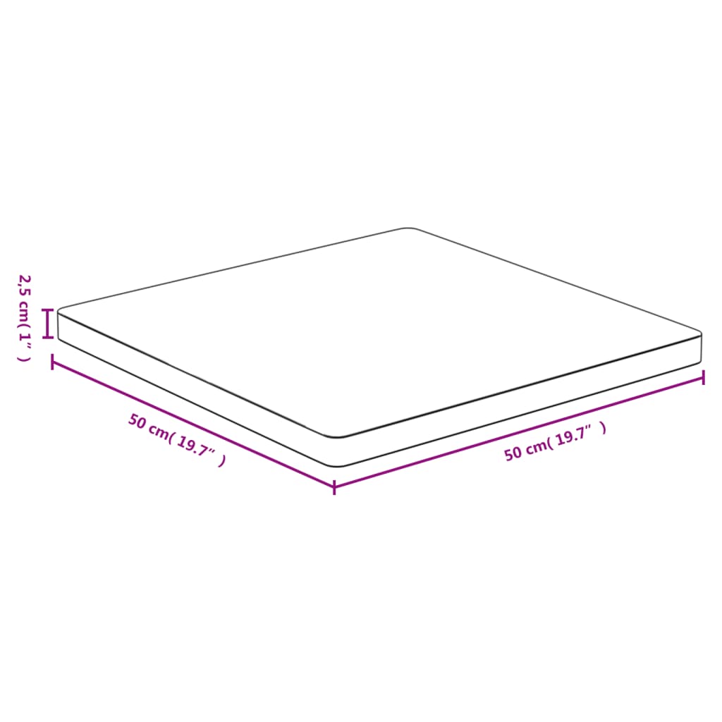 Bordsskiva bambu 50x50x2,5 cm