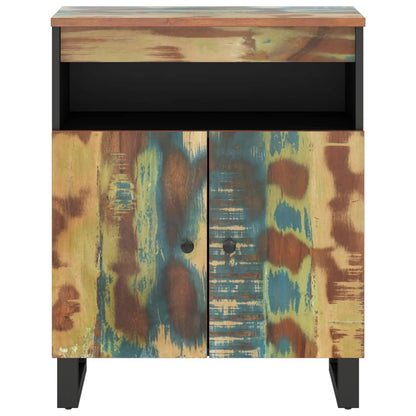 Skänk Trä med 2 dörrar 60x33x75 cm massivt återvunnet trä