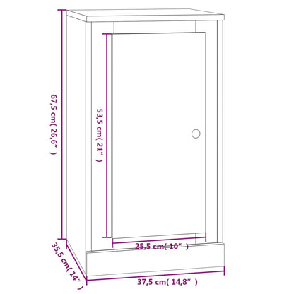 Skänk Sonoma ek 37,5x35,5x67,5 cm